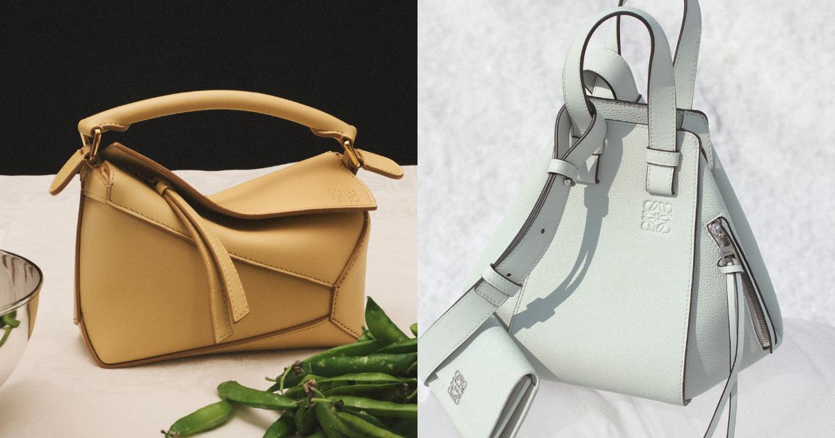 LOEWE經典入門包PUZZLE、HAMMOCK吊床包『薄荷藍、奶油黃…』新色價格整理！ ｜ POPO筆記