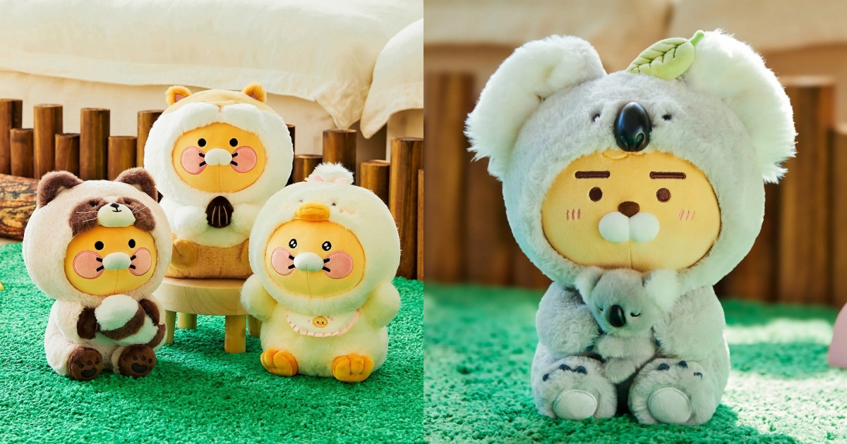 2025韓國旅遊必買！Kakao Friends動物園系列「無尾熊萊恩、浣熊春植玩偶」可愛到發瘋瘋！