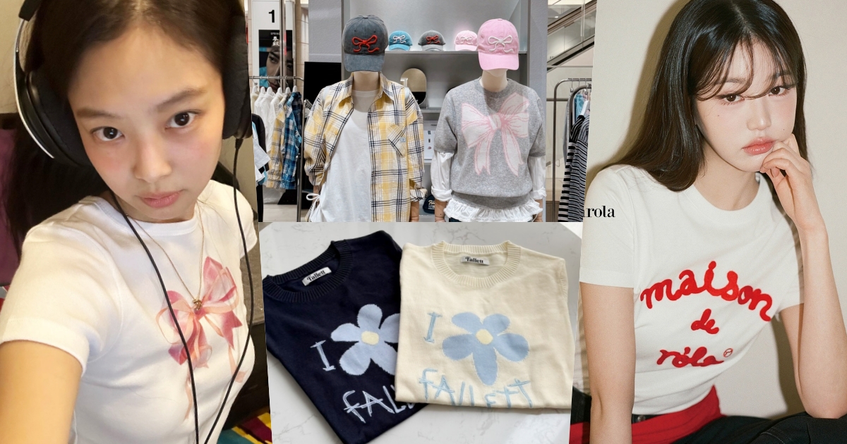 韓國女大生必逛3間韓牌推薦！Jennie小蝴蝶結衣、淨漢貓貓T...原來台灣也買得到！