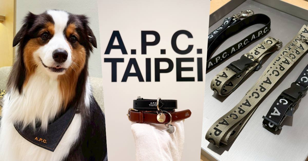 簡直比主人還時尚？法國質感品牌A.P.C超萌寵物系列開箱！皮革項圈、丹寧領巾這裡獨賣！