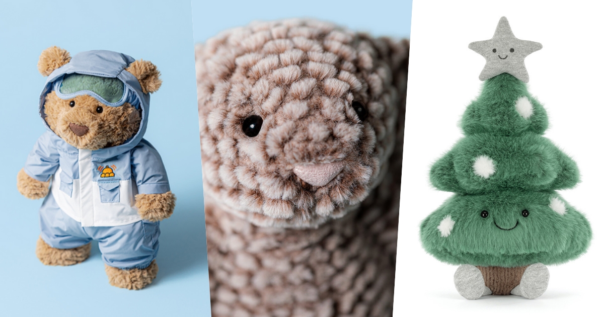 2025聖誕節限定Jellycat曝光！「穿雪衣巴賽羅熊、松果造型兔兔、聖誕樹玩偶」這天軟萌開賣！