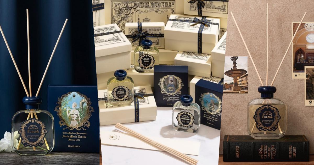 Santa Maria Novella週年慶開打！全新「五大洲之旅」室內擴香上市，這樣買、直接送你擴香補充瓶！