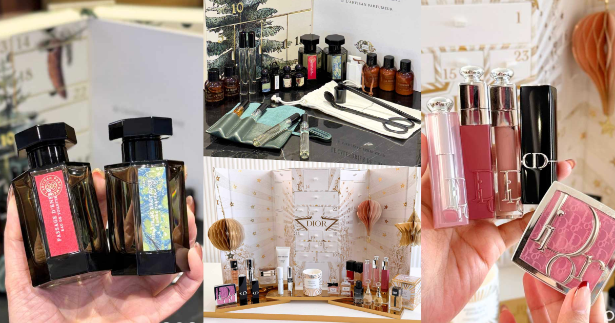 2025聖誕倒數月曆搶先看！阿蒂仙之香冥府之路、迪奧彩妝滿載、PJ超狂18款正貨、Diptyque...買到賺到！