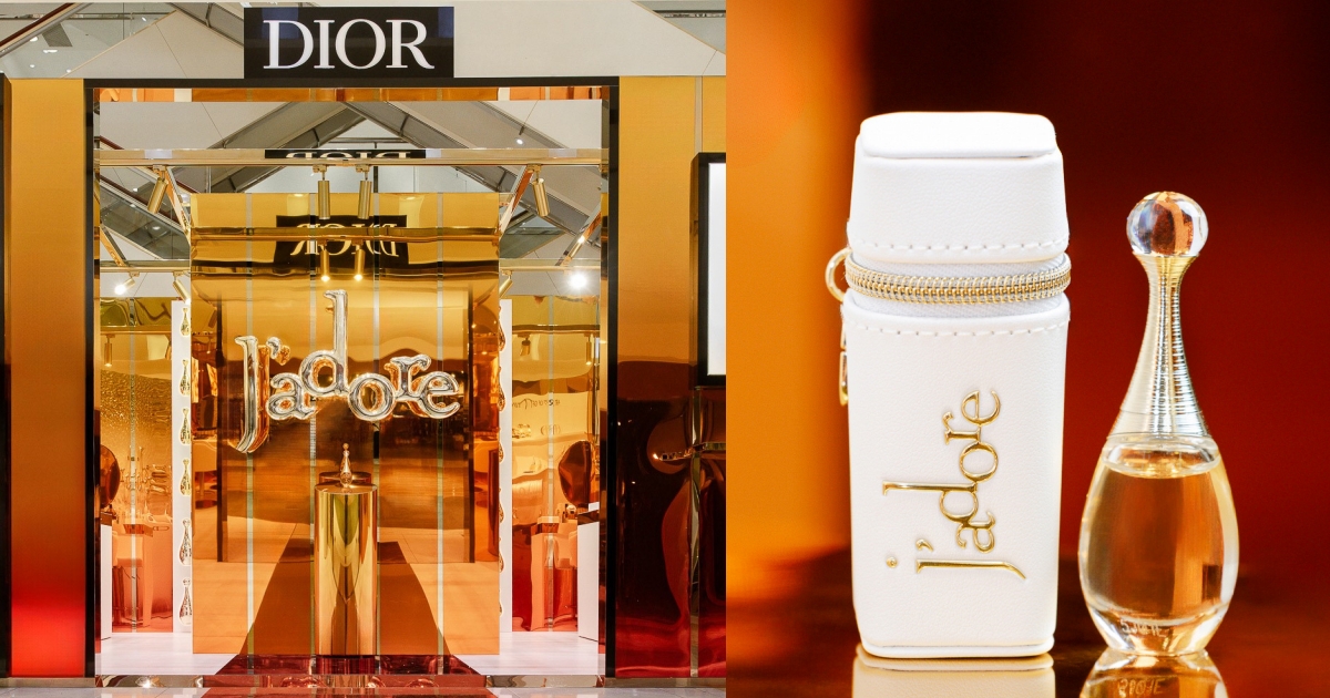 DIOR J'ADORE 2026快閃店太夢幻！「花蘊香精」金色香氛殿堂＋專屬妝容