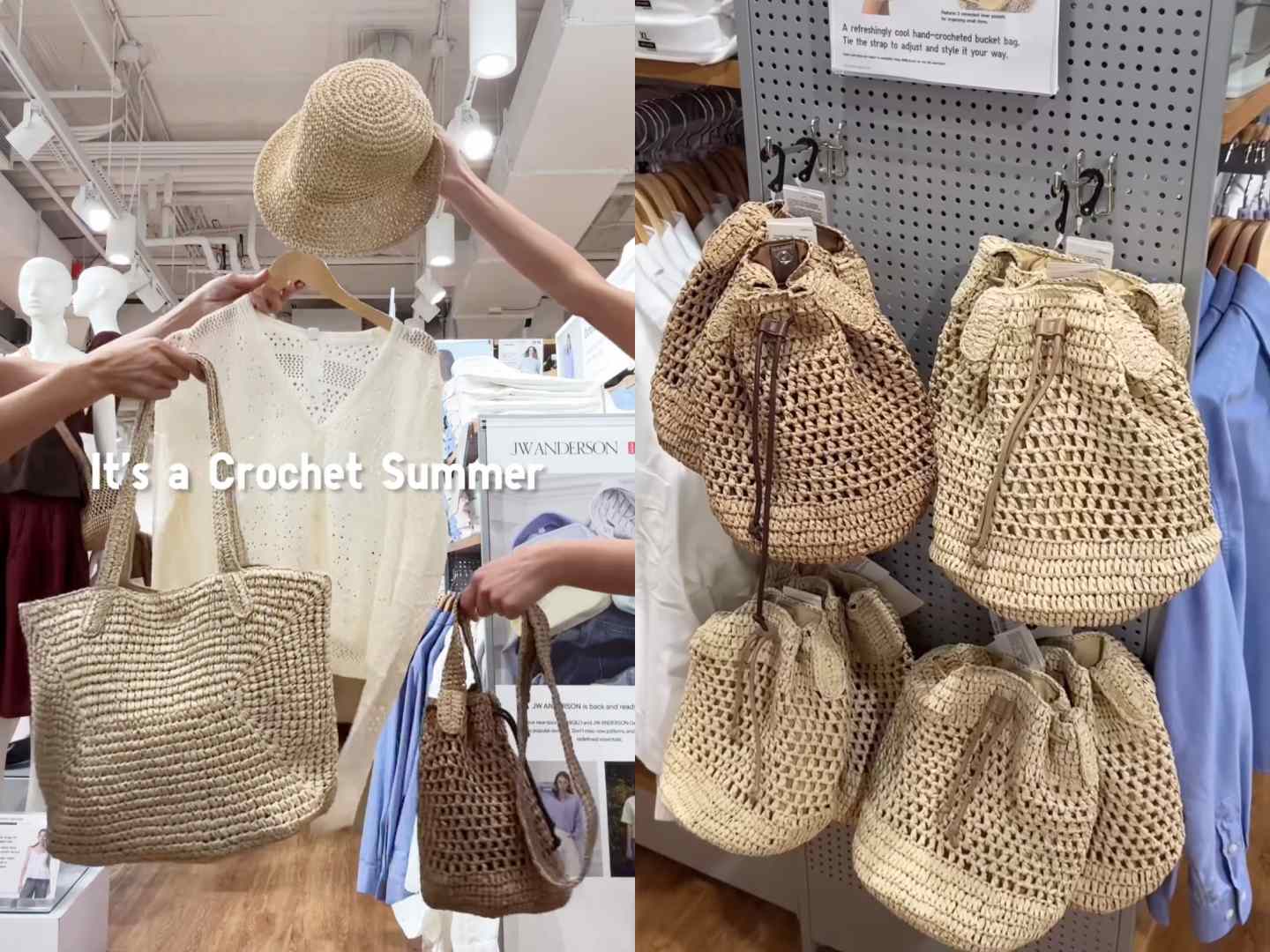 Tote bag uniqlo 水桶 包 斷貨預警 UNIQLO大容量 帆布神袋 將登場 男女通用高級感設計 6大內袋 抽繩一拉變水桶包